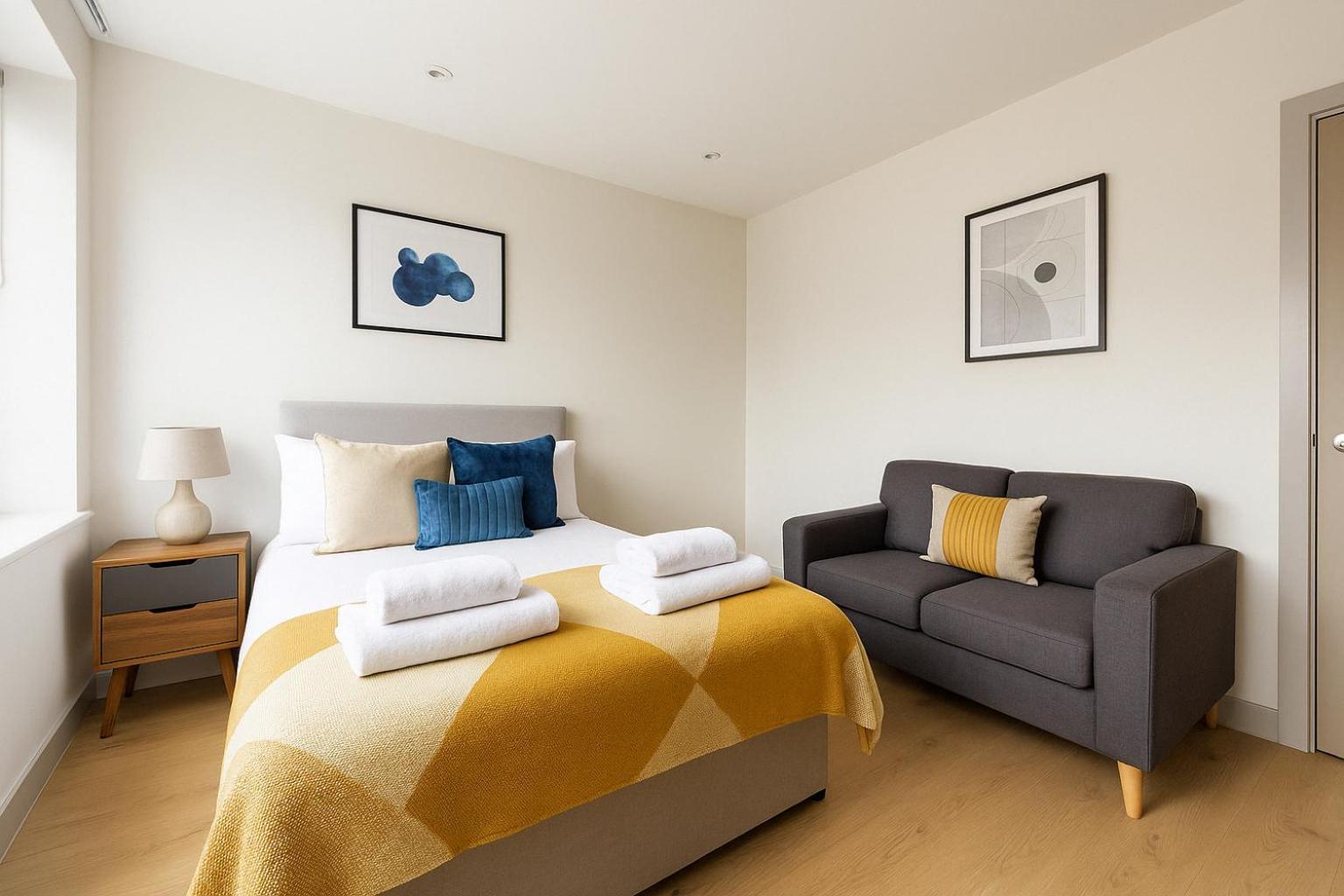Bright Studio Flat - Walk To River Thames & Kingston Town Surbiton Екстер'єр фото
